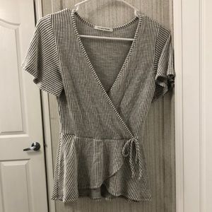 Caution to the Wind v neck shirt